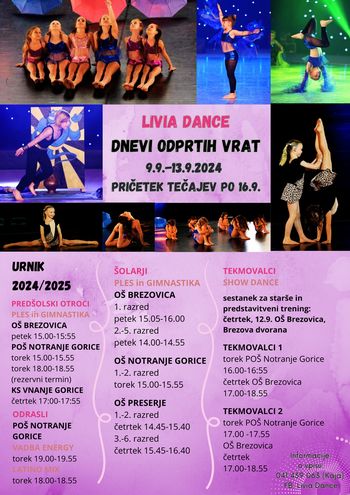 PLES in GIMNASTIKA predšolski otroci