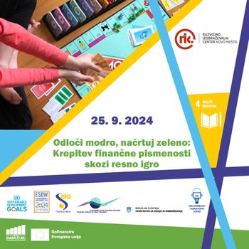 Odloči modro, načrtuj zeleno: Krepitev finančne pismenosti skozi resno igro