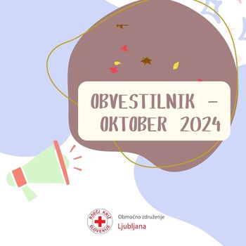 OBVESTILNIK RDEČEGA KRIŽA LJUBLJANA - OKTOBER 2024