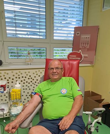 Milan Zagorec stotič in Rado Lenart stodesetič darovala kri