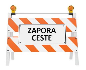 Zapora ceste v Starih Žireh