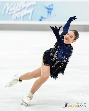 Julija Lovrenčič na Mednarodno tekmovanje v umetnostnem drsanju ISU Junior Grand Prix - Ljubljana Cup 2024