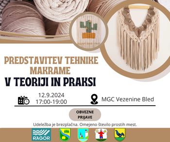  Predstavitev tehnike makrame v teoriji in praksi. 