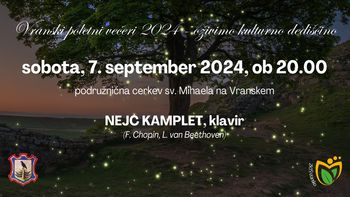 VRANSKI POLETNI VEČERI – OŽIVIMO KULTURNO DEDIŠČINO