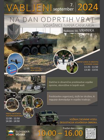 Dan oprtih vrat v Vojašnici Ivana Cankarja na Vrhniki 