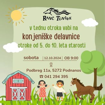 Konjeniške delavnice ob tednu otroka