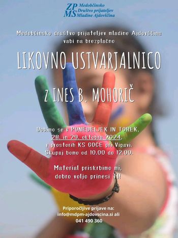 Počitniška ustvarjalnica z Ines B. Mohorič