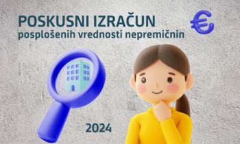 Obvestilo o javni razgrnitvi predloga modelov vrednotenja nepremičnin