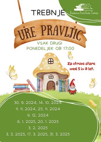 Ure pravljic v knjižnici Trebnje