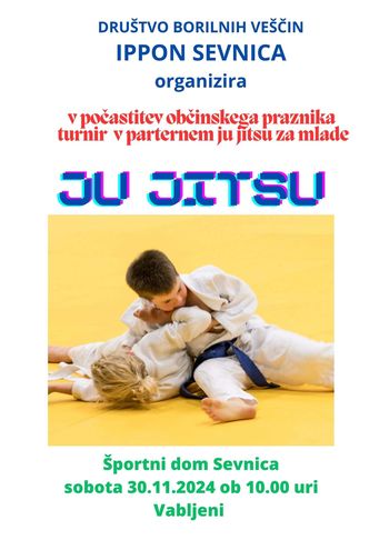 V počastitev občinskega praznika Občine Sevnica, turnir v JU JITSU za mlade