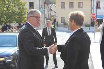 Minister Poklukar v Bovcu