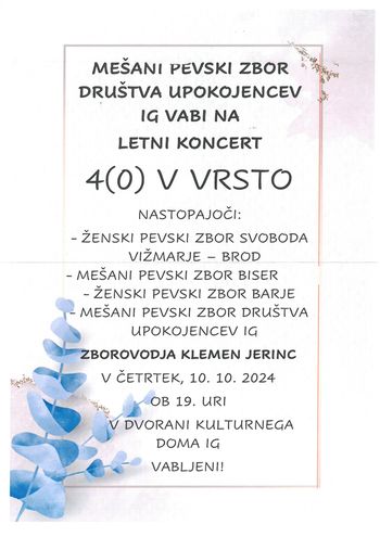 Koncert 4(0) v vrsto