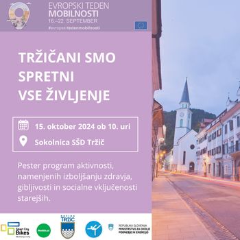 Pridružite se nam na dogodku, namenjenem izboljšanju zdravja in gibljivosti starejših občanov