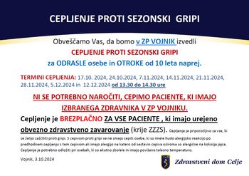 Cepljenje proti sezonski gripi
