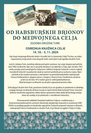 Povabilo: Od Habsburških Brionov do medvojnega Celja