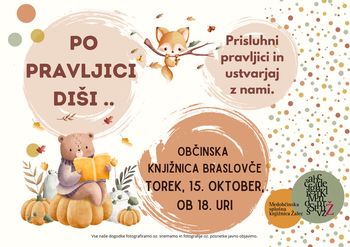 Pravljična urica v Občinski knjižnici Braslovče