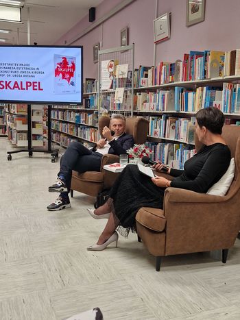 Prof. dr. Uroš Ahčan v Občinski knjižnici Žalec