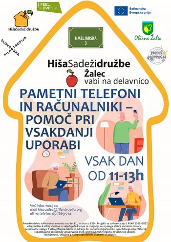 Pomoč pri uporabi pametnih telefonov in računalnikov