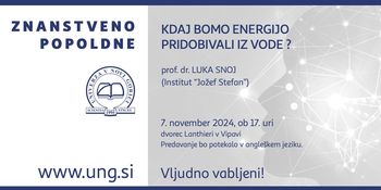 Kdaj bomo energijo pridobivali iz vode?