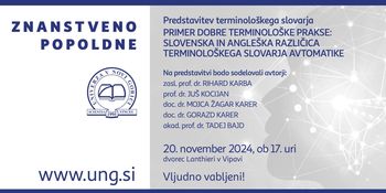 Predstavitev terminološkega slovarja