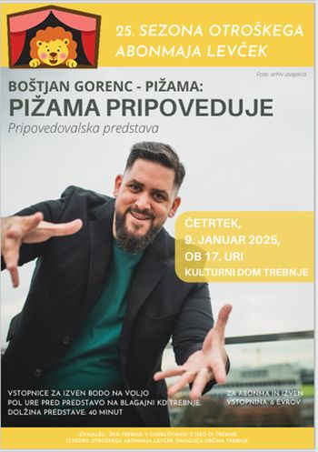 Otroški abonma Levček: 3. predstava - PIŽAMA PRIPOVEDUJE