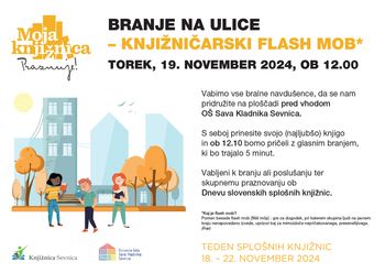  Branje na ulice – Knjižničarski flash mob*