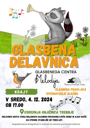 Glasbena pravljica v knjižnici Trebnje