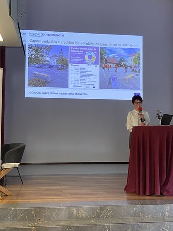 Mira Žagar, podžupanja in lokalna koordinatorka ETM v Občini Ig na predstavitvi
