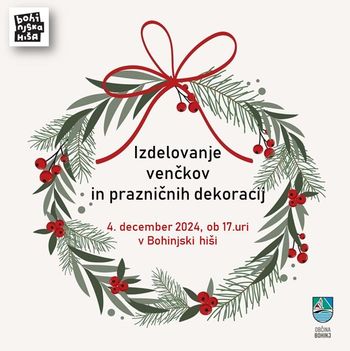 Izdelovanje venčkov in prazničnih dekoracij