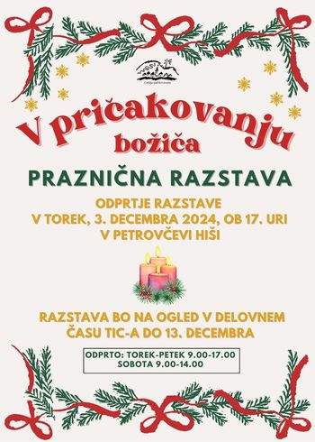 V pričakovanju božiča - praznična razstava