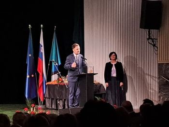 Župan Švagan in Irena Ule