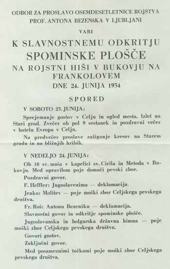 Bezenšek po Bezenšku