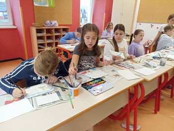 Praznični akvarel z Branetom