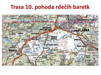 Pohod rdečih baretk od Logatca do Ljubljane