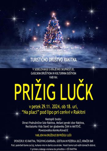Prižig lučk na Rakitni