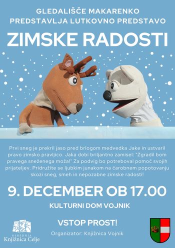 LUTKOVNA PREDSTAVA ZA OTROKE "ZIMSKE RADOSTI"
