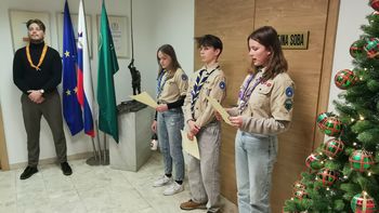 Video novica: Taborniki prinesli Luč miru iz Betlehema na Občino Žalec