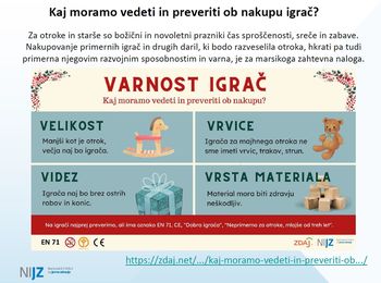 Kaj moramo vedeti in preveriti ob nakupu igrač?