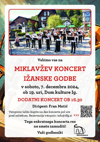Dodatni Miklavžev koncert Ižanske godbe 