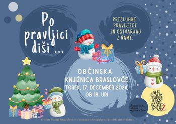 Praznično pravljično druženje v Občinski knjižnici Braslovče 