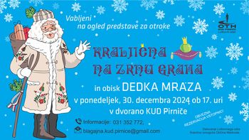Premiera: KRALJIČNA NA ZRNU GRAHA z obiskom Dedka Mraza