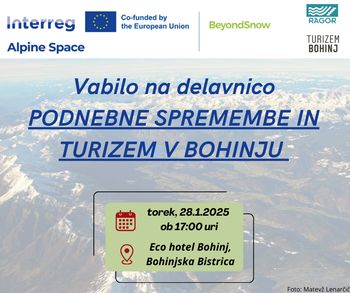 Podnebne spremembe in turizem v Bohinju