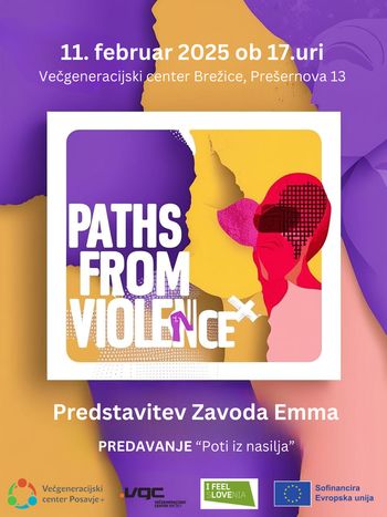 PREDSTAVITEV ZAVODA EMMA IN PREDAVANJE: »POTI IZ NASILJA«