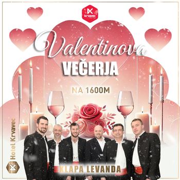 VALENTINOVA VEČERJA v Hotelu Kravavec