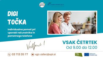 DIGI TOČKA - individualna pomoč pri uporabi računalnika in pametnega telefona