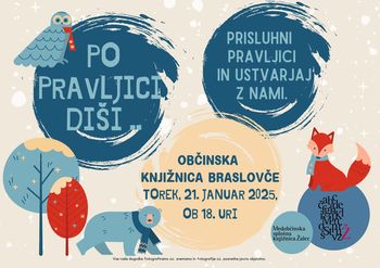 Pravljično druženje v Občinski knjižnici Braslovče