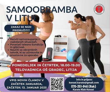 Začetek nove sezone tečaja samoobrambe za ženske!