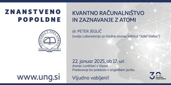 Vabilo na javno predavanje: Kvantno računalništvo in zaznavanje z atomi