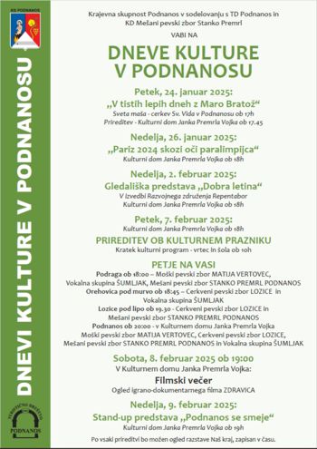 DNEVI KULTURE V PODNANOSU