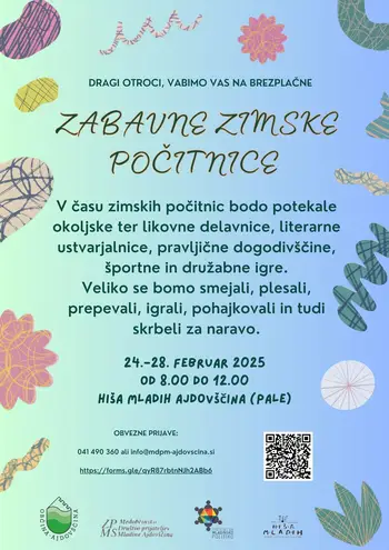 POČITNIŠKE DELAVNICE V HIŠI MLADIH